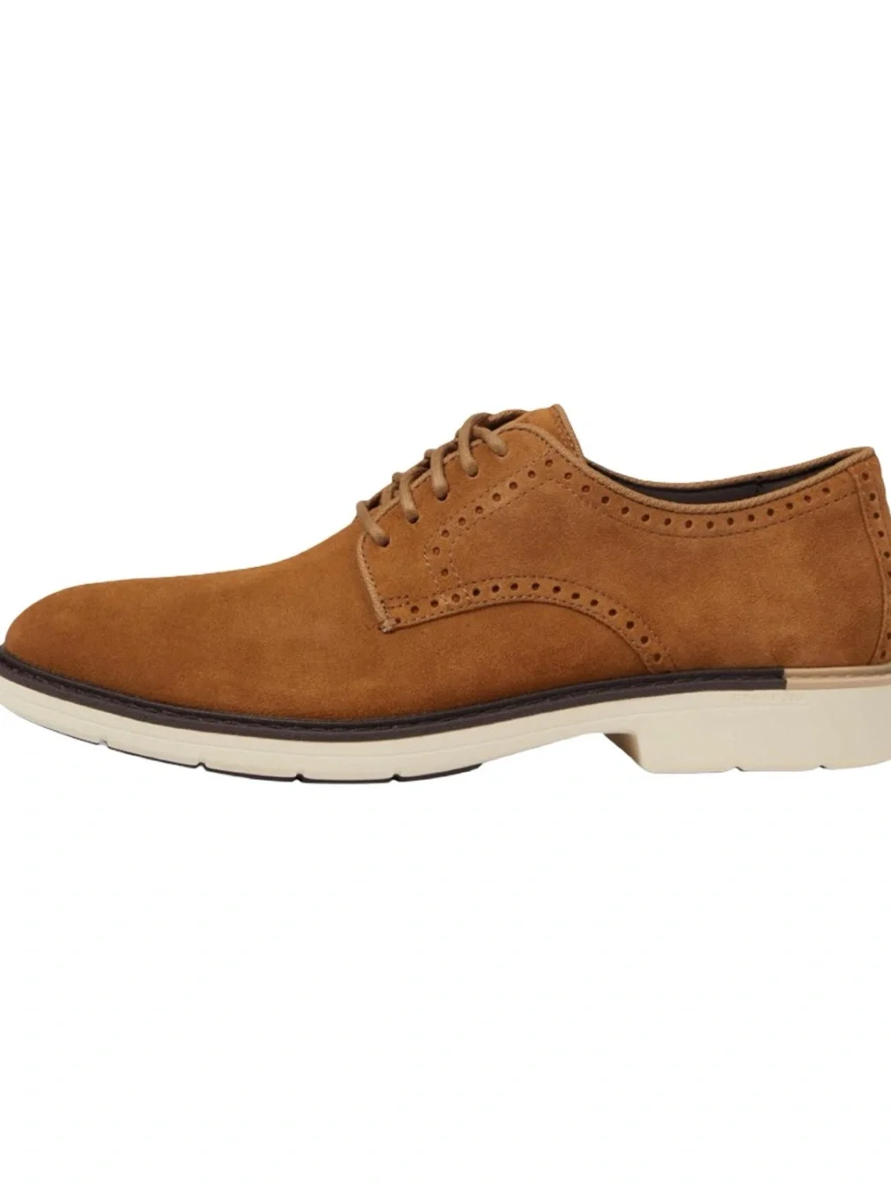 NWOB $160 Cole Haan Go-To Plain Toe Oxford Suede Men’s 13M Camel